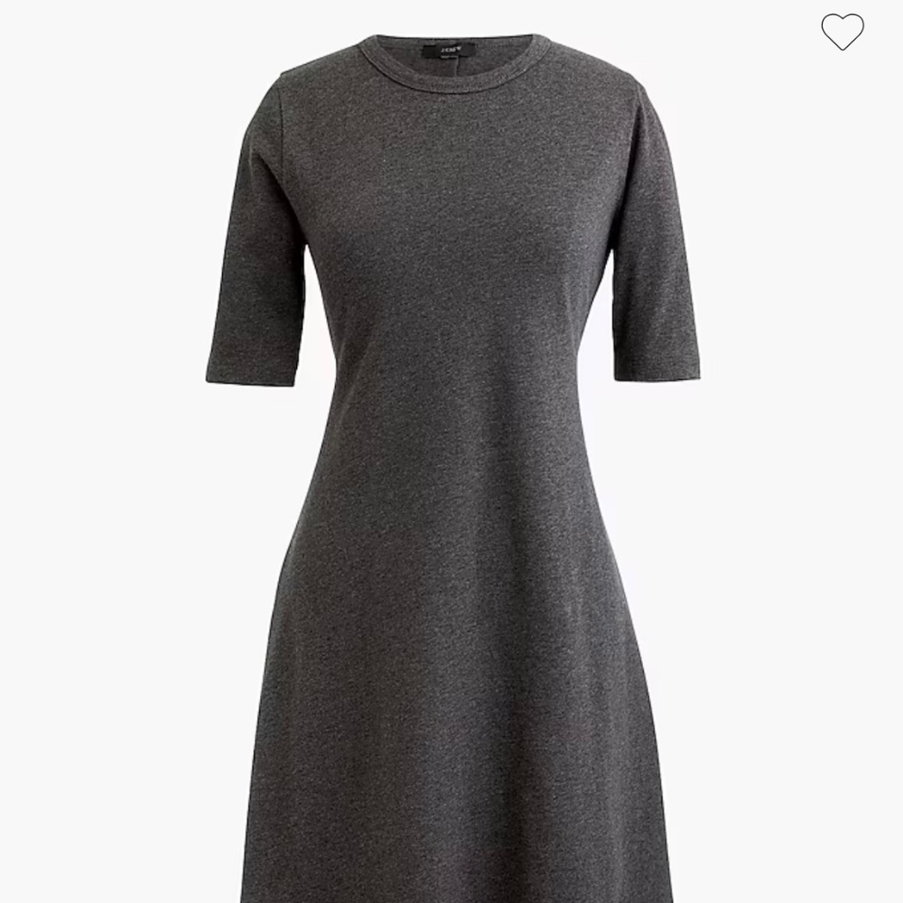 NWT J. Crew Short Sleeve Knit Dress size XXS in Gray